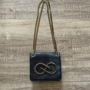 ASOS Design dragon infinity purse, gold chain adjustable strap, magnetic closure